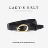 Cinturón de Cuero para Mujer Nuevo, Elegante y Versátil con Hebilla de Pasador Decorativa, Cinturón de Cintura Simple Casual para Jeans, Estilo de Moda para Mujer