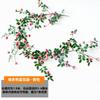 Rosa artificial videira flor artificial rattan ar condicionado tubulação revestimento sala de estar teto decoração plástico Vine flor artificial Videira