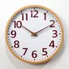 Reloj de Pared de 12 Pulgadas con Imitación de Madera, Estilo Madera Natural, Sala de Estar Estilo Japonés, Lujo de Gama Alta, Reloj Minimalista Estilo Ins, Transfronterizo