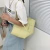 Bolso de calle con rombos de tejido cruzado, bolso de hombro con textura para mujer, bolso de mano tejido de gran capacidad, bolso portátil con borde cruzado para mujer