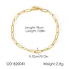 Europa e Estados Unidos transfronteiriços mais vendidos pulseira banhada a ouro 18K pulseira de aço inoxidável feminina corrente de pérolas em formato de bola estilo INS corrente artesanal joia de aço titânio