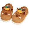 Tiktok mismo estilo invierno caqui Barra capibara pantuflas de algodón niñas cálidas felpa zapatos para casa zapatos de pareja venta al por mayor