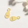 Venta directa de fábrica de accesorios de plata de ley con etiqueta de gota para bricolaje.