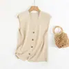 Chaleco de Punto con Botones Decorados Estilo Europeo Transfronterizo 2026 Nueva Moda Temperamento Ropa para Mujer Venta al por Mayor 05608530710