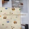 Tecido de Gaze de Algodão Crepe de Camada Dupla para Roupas de Bebê e Crianças Pijamas com Estampa de Urso Tecido de Fio Tecido para Pijamas de Cobertor