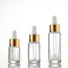 Botella Transparente Esmerilada Personalizada con Gotero de Presión, Botella Portátil de Aceite Esencial para Viaje, Botella Dispensadora de Cosméticos y Productos para el Cuidado de la Piel