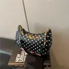 Bolsa de Braço de Bolinhas Estilo Coreano Feminina Versátil Alta Aparência Bolsa de Mão Bolsa de Ombro Pequena Fresca Moda Casual Transversal Bolsa Feminina