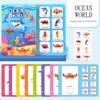 Libro Tranquilo Español Transfronterizo Libro Ocupado Velcro Libro de Pegatinas Repetidas Educación Temprana para Niños Libro Ocupado con Solapas