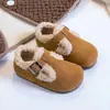 Zapatos de Algodón Birkenstock para Niños 2026 Nuevos de Invierno para Niñas con Plus de Terciopelo Cálidos Zapatos de Algodón para Niños Mocasines de Bebé con Plus de Terciopelo