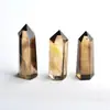 Cristal de Citrino Natural Coluna Apontada Atacado Coluna de Cristal de Energia Desmagnetizante Enfeites Atacado Venda Direta da Fábrica de Donghai