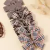 Nuevo Pasador de Pelo de Cuadros Estilo Coreano Color Retro Cuadros Hecho a Mano Lazo de Cuadros Pinza para el Pelo Otoño e Invierno Versátil Simple Cola de Golondrina Accesorio para el Cabello Infantil