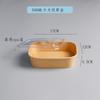 Caixa de almoço de papel Kraft descartável caixa de almoço retangular de papel para almoço para viagem caixa de salada de comida leve Caixa de embalagem oval