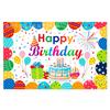 Ca069 Manteles de Cumpleaños Coloridos Fiesta de Cumpleaños Venta Caliente Bebé Decoración de Pastel de Cumpleaños Colorido Manteles Desechables