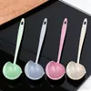 Colador de Paja de Trigo Dos en Uno con Mango Largo de Plástico Filtro Vajilla Creativa Cuchara para Olla Caliente para el Hogar Cocina