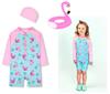 Liquidação de ponta de estoque de comércio exterior, maiô infantil de uma peça/dividido para meninos e meninas, roupa de natação/surf para bebês de boa qualidade
