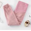 Pantalones Cálidos para Mujeres Embarazadas Primavera, Otoño e Invierno Ropa de Exterior Polar Añadido Coral Fleece Pantalones para el Hogar Pantalones de Pijama para Mujeres con Soporte para el Vientre Engrosados Polar Añadido