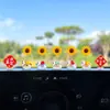 Decoración de Coche para el Año Nuevo del Caballo 2026: Caballito que Atrae Riqueza Giratorio Girasol Adorno para Tablero de Coche