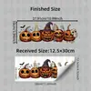 BRUP Rosto de Fantasma Assustador Abóbora Halloween Adesivo de Carro Chapéu de Bruxa Caveira Morcego Adesivo Decorativo HS-UV5698C