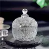 Tarro de Dulces de Vidrio Estilo Europeo Tarro de Almacenamiento Tarro Decorativo Transparente Joyería Dulces Frutas Secas Tarro Taza Tarro de Azúcar Mongol