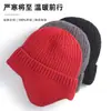 Gorro de invierno gorro con protección para las orejas forro polar grueso cálido protección para las orejas gorro de punto de cachemira a prueba de frío gorro Joker gorro venta al por mayor