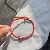 Pulseira Vermelha da Sorte Estilo Família Pan Hello Kitty para Mulheres Versátil Doce Pulseira diy Série de Desenhos Animados Cordão de Mão