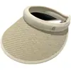 Sombrero de copa vacío tejido de paja para niños, sombrero de paja de verano, sombrilla de ala grande, sombrero de protección solar para bicicleta, sombrero anti-UV para el sol.