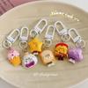 Lindo Llavero Serie de Comida Divertida Dibujo Animado Colgante para Bolso Accesorios para Colgar Mochila Estudiantil Regalo para Novia