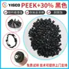 Partículas Negras de Material Reforzado con Fibra de Carbono Peek Poliéter Éter Cetona Resistente a la Corrosión Antiestático Peek