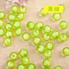 8mm Conta-em-Conta Contas Acrílicas Contas Soltas Transparente Cor Interna Contas da Terra Acessórios para Vaso Bordados à Mão