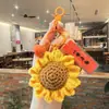 Colgante de Caqui Tejido a Crochet de Felpa, Melocotón de Hilo Tejido a Mano, una Deliciosa Sorpresa Que Conquista Tu Corazón, Llavero Pequeño Regalo