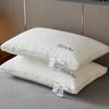 Núcleo de almohada completo clase a para uso doméstico, protección de la columna cervical, ayuda para dormir, par para dormitorio de estudiante, almohada baja ultrablanda, específica para hotel 1