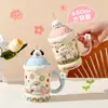 Caneca Animal Fofo para Dormitório de Estudantes Copo de Bebida Caneca Cerâmica Cartoon de Alto Valor para Crianças e Trabalhadores de Escritório Fábrica Atacadista