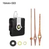 Movimiento de reloj silencioso DIY en stock transfronterizo, eje largo, segundero continuo, movimiento para reloj de pared, 4 tipos de manecillas de madera de nogal, movimiento de reloj