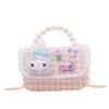 Nuevo monedero portátil estilo occidental Princesa Perla con cadena de moda, bolso de hombro infantil, monedero para cambio de dibujos animados lindo