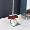 Recogedor de acero inoxidable engrosado, pala para basura de exterior, recogedor para barrer, artículos de limpieza, venta al por mayor para el hogar
