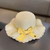 Sombrero de Paja de Verano para Niña Sombrero para Niña Tesoro de Mujer Verano Playa Bolsa para Niños Sombrero Protector Solar Sombrero de Pescador Sombrero de Sol Verano