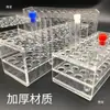 Suporte para Tubos de Ensaio de Vidro Acrílico Transparente 13/16/17/19/21/23/26mm 30 Furos/40 Furos Incluindo Fatura