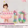 Decoraciones de Globos con Número de Cumpleaños para Niñas Pequeñas de 2 Años, Fiesta de Cumpleaños Número 3, Escenario para Bebé Niña, Ambientación, Accesorios para Fotos