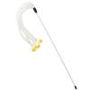 Gato Alambre de Acero Pluma Gato Juguete para Gatos Varilla Larga con Cabeza Reemplazable Gato Auto-Hi Molar Suministros para Gatitos 6