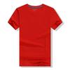 T-Shirt de algodão solto logotipo personalizado Roupas de trabalho Roupas de classe Pescoço redondo manga curta bordado de impressão personalizada