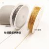 Cadena de cuentas de acero de titanio con baño de oro de 18 quilates al vacío, cadena ultrafina de acero inoxidable 316 con unión soldada, cadena larga en forma de O