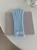 Luvas de Pelúcia Coloridas Candy Coreanas, Macias e Cerosas, Cor Pura, para Mulheres no Outono e Inverno, Quentes e Grossas, Sem Dedos, para Tela de Toque, Ciclismo e Proteção contra o Frio