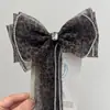 Horquilla con lazo de diamantes de imitación, dulce pinza de resorte de alta gama, pinza de cabeza de Joker, accesorios para el cabello, venta al por mayor para mujeres