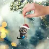 Serie de Gatitos Nuevos Transfronterizos Colgantes Navideños Colgantes Navideños Decoraciones para Fiestas Colgantes para Mochilas Colgantes para Coche