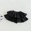 Roupa Infantil para Meninas, Conjunto de Verão, Top Regata com Estampa de Coração e Bolinhas, Macacão Saia, Saia Curta, Conjunto de Duas Peças para Bebê