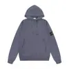 Sudadera con capucha de punto grueso con forro polar, manga larga, estilo europeo y americano, para cruzar fronteras, color liso, con insignia, para hombres y mujeres, isla de amantes