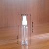 Botella de spray para mascotas de 100 ml, 50 ml, 60 ml y 30 ml, material de embalaje cosmético, modelo de subenvasado de prueba, botella de plástico transparente.