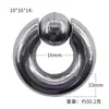 Anillo Meier de acero inoxidable para mujer, piercing de aro para nariz no convencional, anillo de tarjeta de resorte, anillo de bola, aro para nariz, joyería transfronteriza europea y americana