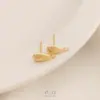 Brincos Pendentes DIY Handmade de Coração e Gota D'água Americanos 14K Preenchidos com Ouro, Conservam a Cor, Acessórios para Orelha