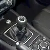 Adequado para Mazda 3 Angkesaila modificação interior fibra de carbono real moldura de câmbio de controle central adesivo peças automotivas